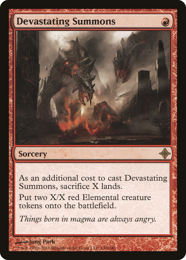 Devastating Summons (ROE-140) - Rise of the Eldrazi Foil