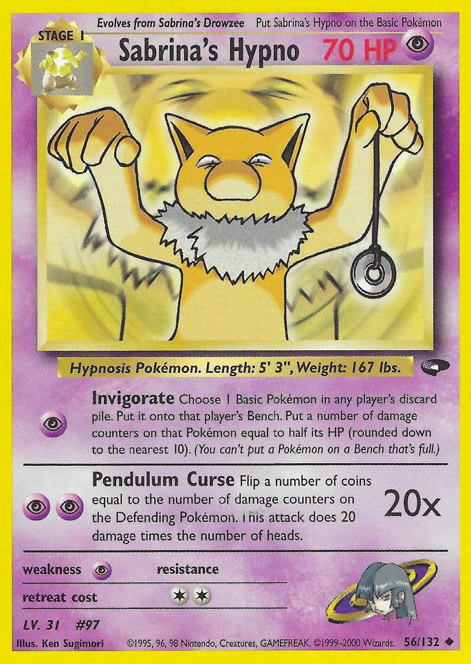 Sabrina's Hypno 056/132 - Gym Challenge Unlimited