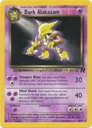 Dark Alakazam 018/82 - Team Rocket Unlimited
