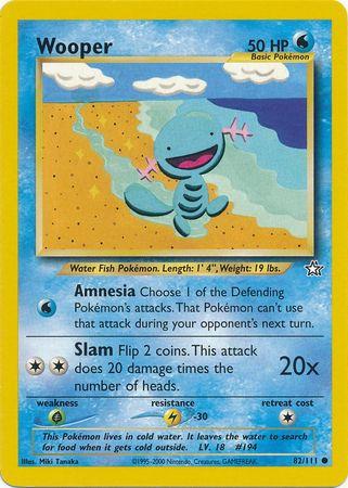 Wooper 082/111 - Neo Genesis Unlimited