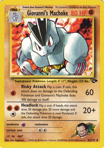 Giovanni's Machoke 042/132 - Gym Challenge Unlimited