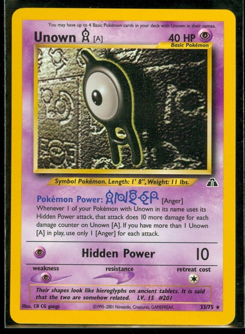 Unown [A] 033/75 - Neo Discovery Unlimited