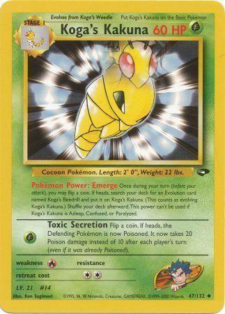 Koga's Kakuna 047/132 - Gym Challenge Unlimited