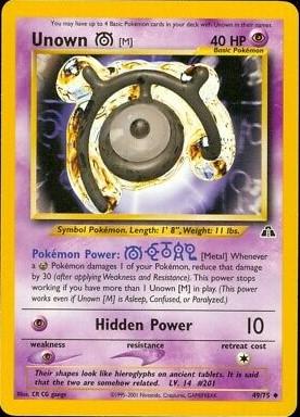 Unown [M] 049/75 - Neo Discovery Unlimited