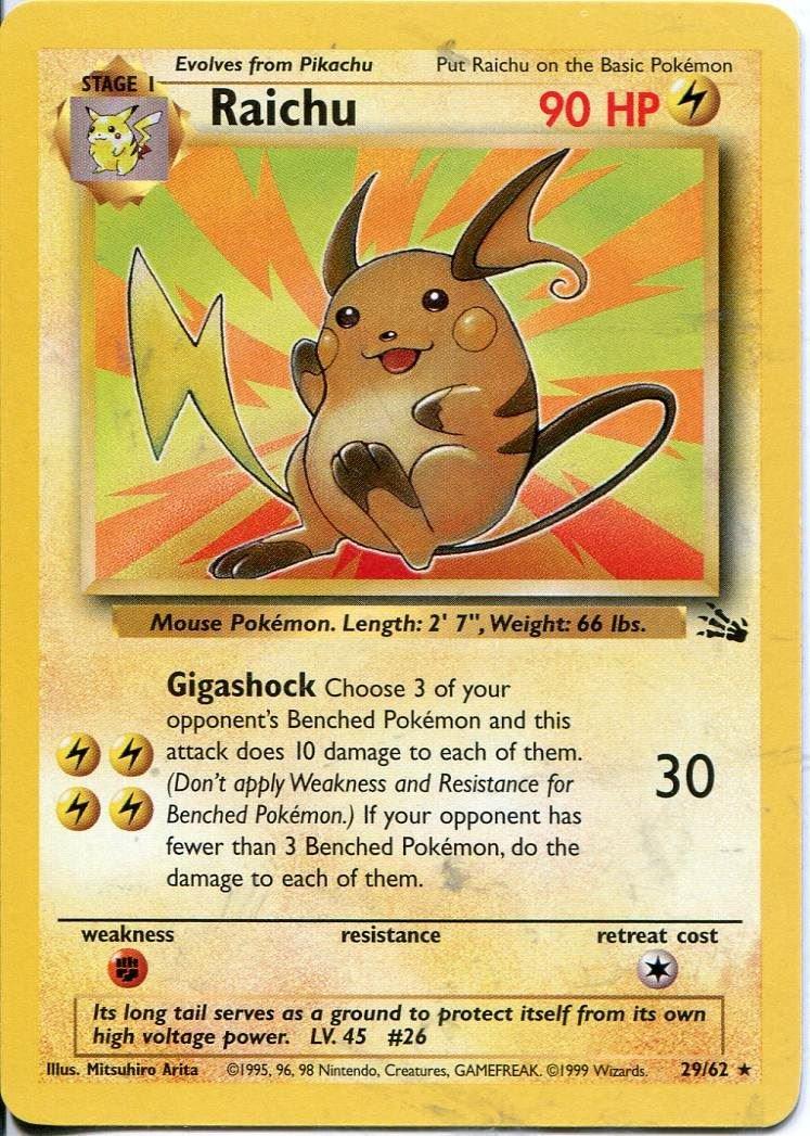 Raichu 029/62 - Fossil Unlimited