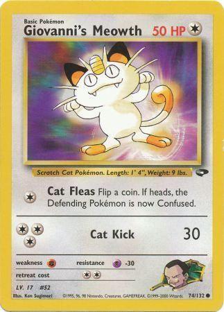 Giovanni's Meowth 074/132 - Gym Challenge Unlimited