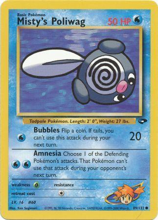 Misty's Poliwag 089/132 - Gym Challenge Unlimited