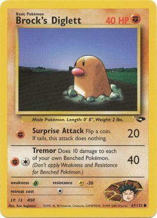 Brock's Diglett 067/132 - Gym Challenge Unlimited