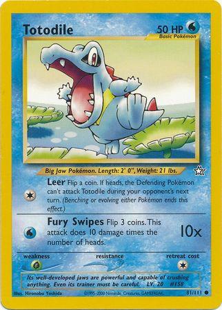 Totodile 081/111 - Neo Genesis Unlimited