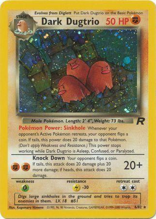 Dark Dugtrio 006/null - Team Rocket Unlimited Holofoil