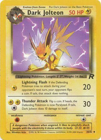 Dark Jolteon 038/82 - Team Rocket Unlimited
