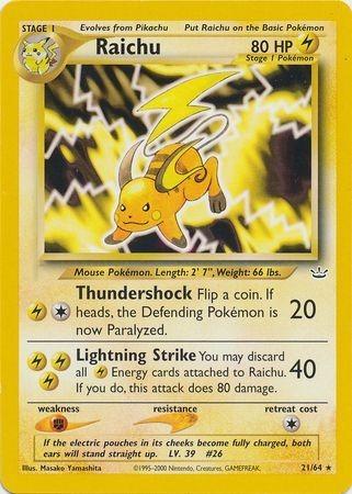 Raichu 021/64 - Neo Revelation Unlimited