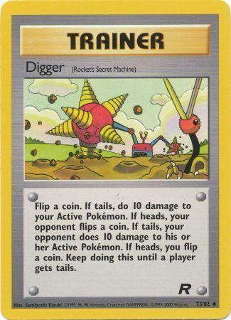 Digger (Rocket's Secret Machine) 075/82 - Team Rocket Unlimited