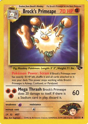 Brock's Primeape 035/132 - Gym Challenge Unlimited