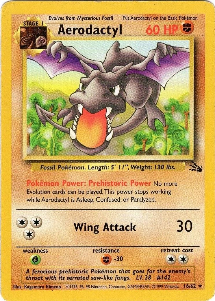 Aerodactyl 016/62 - Fossil Unlimited