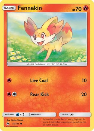 Fennekin 015/131 - SM  Forbidden Light Reverse Holofoil