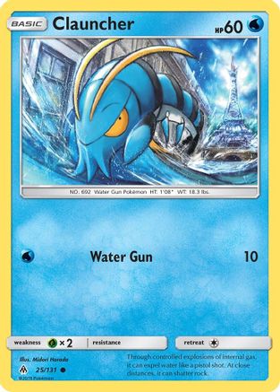 Clauncher 025/131 - SM  Forbidden Light Reverse Holofoil