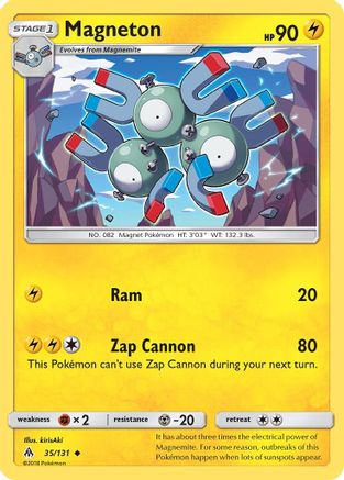 Magneton 035/131 - SM  Forbidden Light Reverse Holofoil