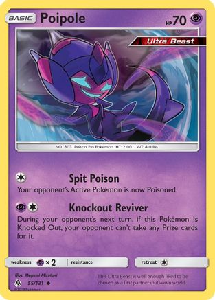 Poipole 055/131 - SM  Forbidden Light Reverse Holofoil