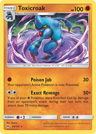 Toxicroak 064/131 - SM  Forbidden Light