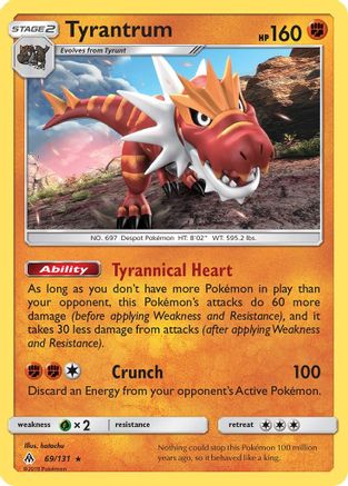 Tyrantrum 069/131 - SM  Forbidden Light Holofoil