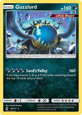 Guzzlord 080/131 - SM  Forbidden Light Reverse Holofoil