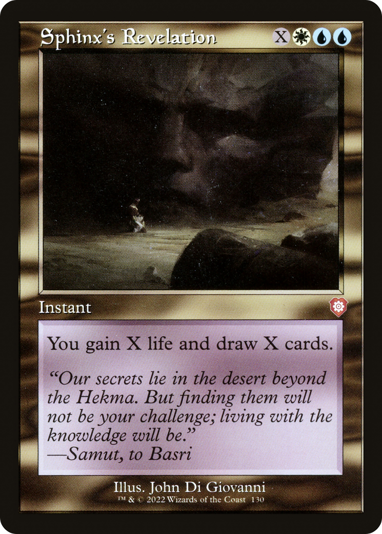 Sphinx's Revelation (BRC-130) - The Brothers' War Commander