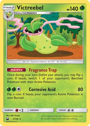 Victreebel 003/168 - SM  Celestial Storm Reverse Holofoil