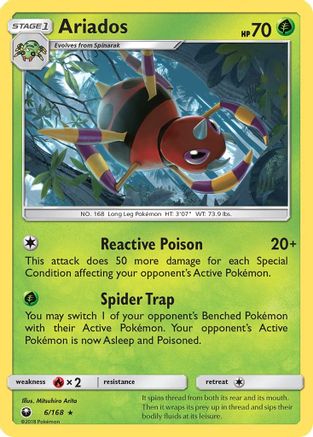 Ariados 006/168 - SM  Celestial Storm Holofoil