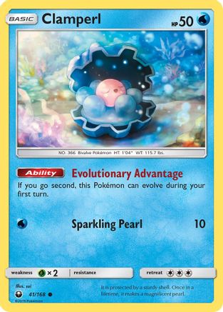 Clamperl 041/168 - SM  Celestial Storm