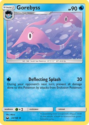 Gorebyss 043/168 - SM  Celestial Storm Reverse Holofoil