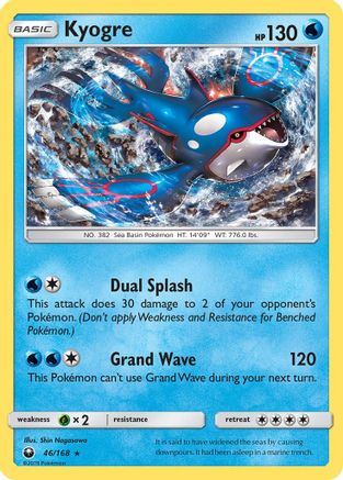 Kyogre 046/168 - SM  Celestial Storm Holofoil