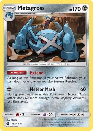 Metagross 095/168 - SM  Celestial Storm Holofoil