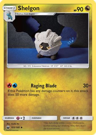 Shelgon 105/168 - SM  Celestial Storm Reverse Holofoil