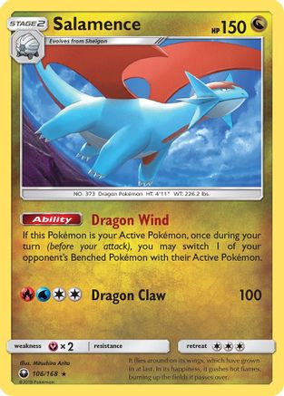 Salamence 106/168 - SM  Celestial Storm Holofoil