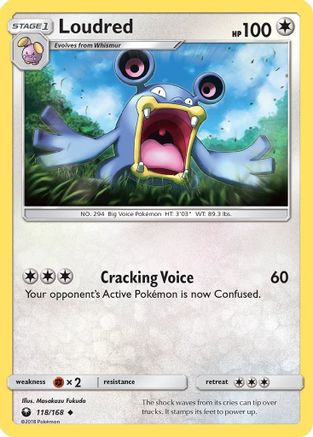 Loudred 118/168 - SM  Celestial Storm