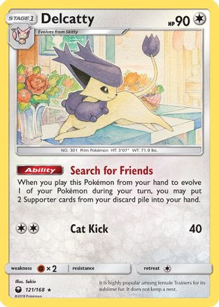 Delcatty 121/168 - SM  Celestial Storm Reverse Holofoil