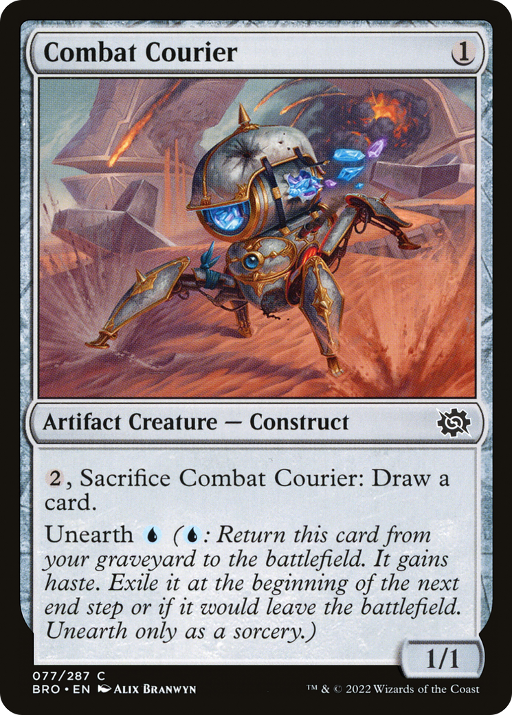 Combat Courier (BRO-077) - The Brothers' War Foil