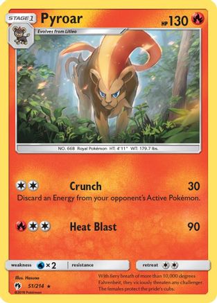 Pyroar 051/214 - SM  Lost Thunder