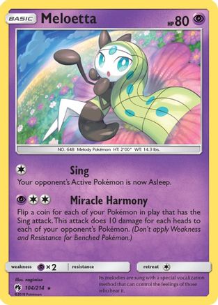 Meloetta 104/214 - SM  Lost Thunder