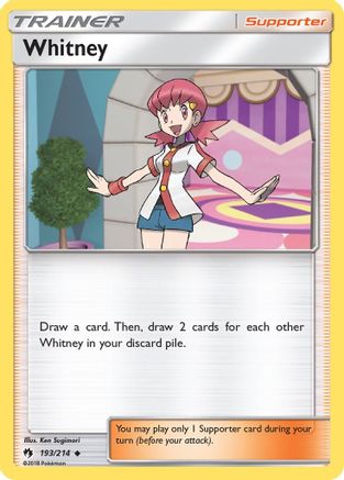 Whitney 193/214 - SM  Lost Thunder Reverse Holofoil