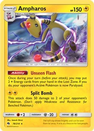 Ampharos (SM Lost Thunder) 078/214 - Deck Exclusives