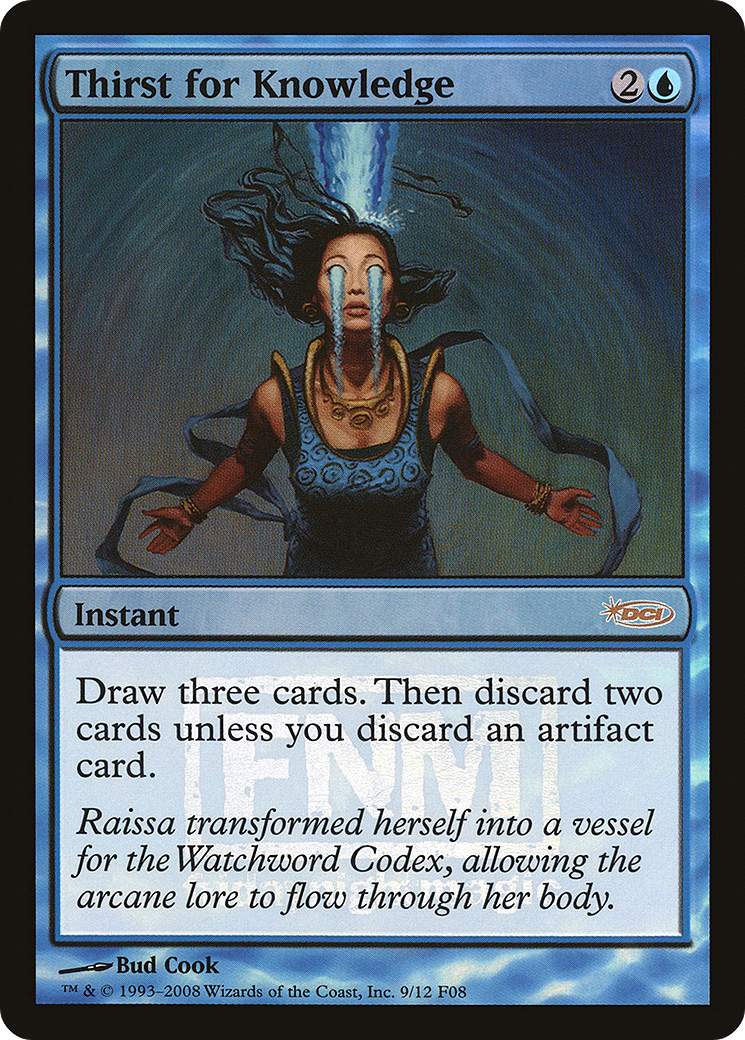 Thirst for Knowledge (FNM-009) - Friday Night Magic 2008 Foil