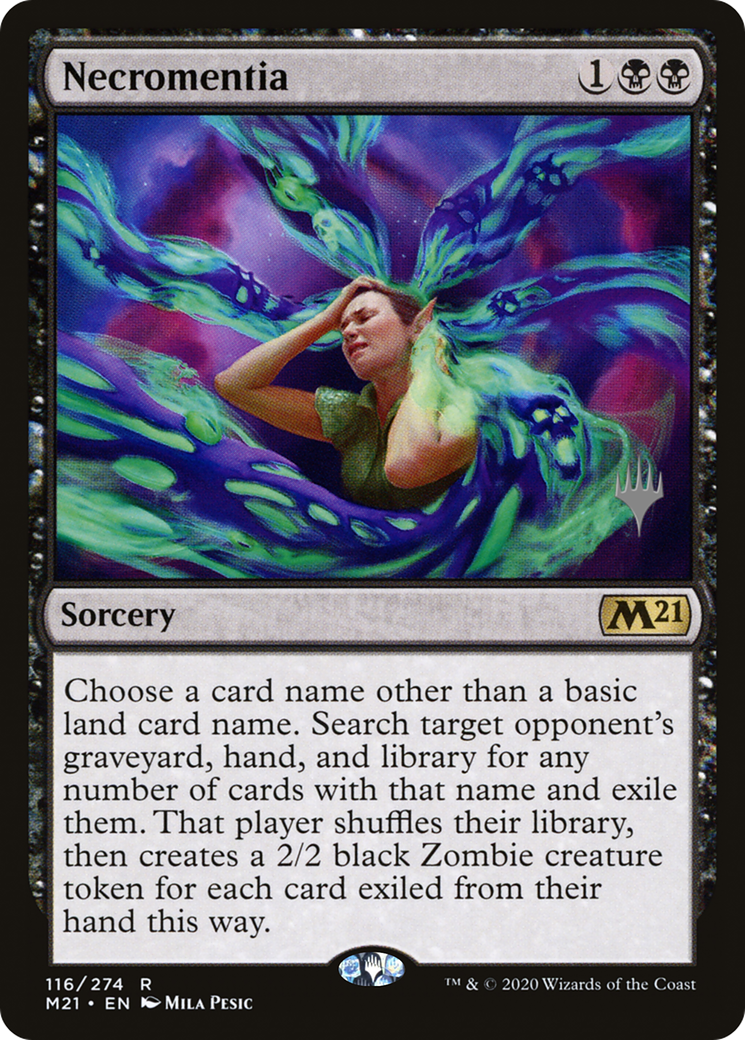 Necromentia (PPM21-116P) - Core Set 2021 Promos Foil