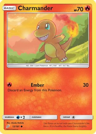Charmander 012/181 - SM  Team Up Reverse Holofoil
