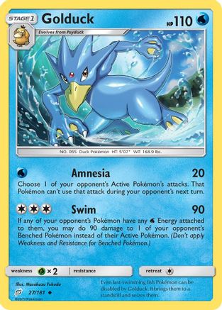 Golduck 027/181 - SM  Team Up Reverse Holofoil