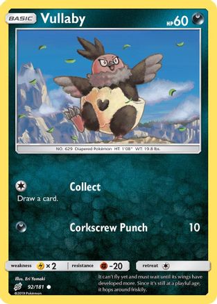 Vullaby 092/181 - SM  Team Up Reverse Holofoil