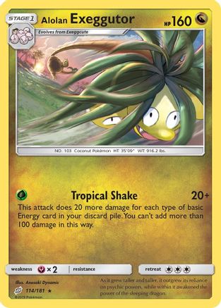 Alolan Exeggutor 114/181 - SM  Team Up