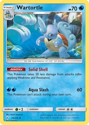 Wartortle 034/214 - SM  Unbroken Bonds