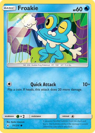 Froakie 051/214 - SM  Unbroken Bonds Reverse Holofoil